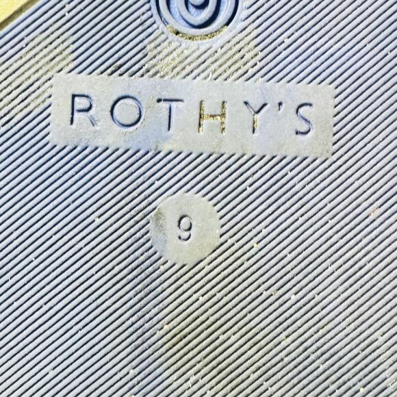 Rothy's Shoes Womens 9 Red Slip On Blue Stripe Loafers Slip On Casual Sneakers - Picture 9 of 10